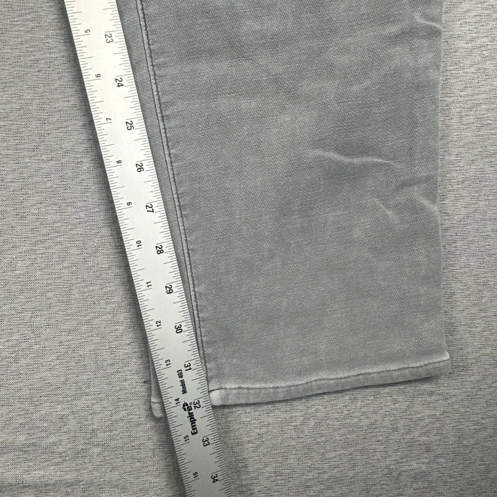 Faherty Brand Movement 5-Pocket Pants Mens 38x32 Grey Stretch Straight Preppy